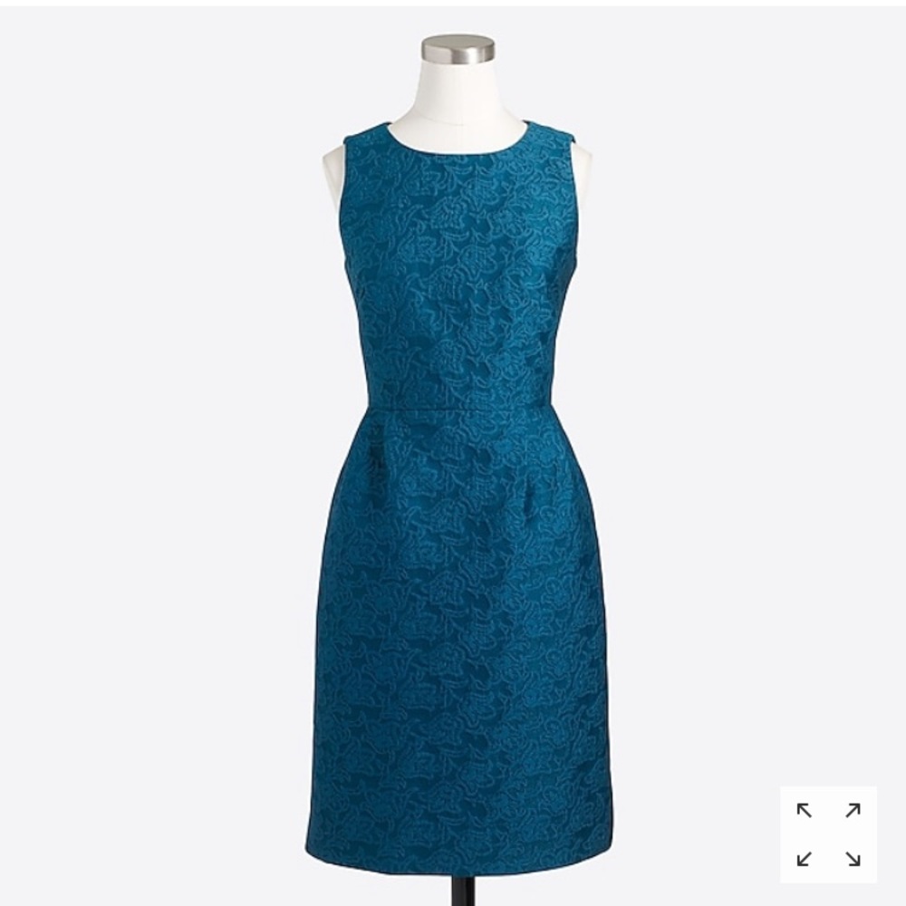 J.Crew Anemone jacquard dress